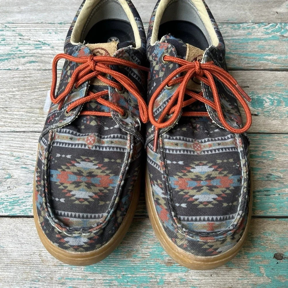 Hooey Twisted x Looper Sneakers Shoes Men's Size 10.5M Casual Aztec Fabric Lace